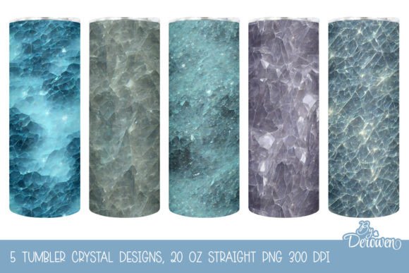 5 Tumbler Crystal Design for Sublimation: Graphics for Crafts