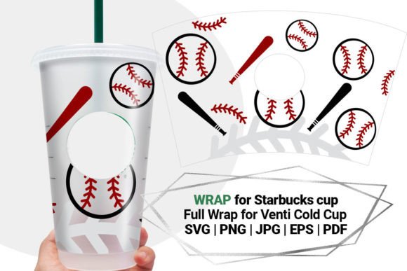 Baseball Wrap Graphics for Crafts