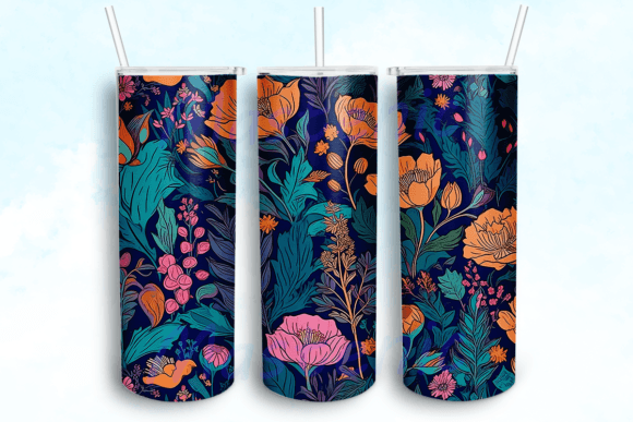 Boho Floral Sublimation Design PNG for Crafts & Graphics