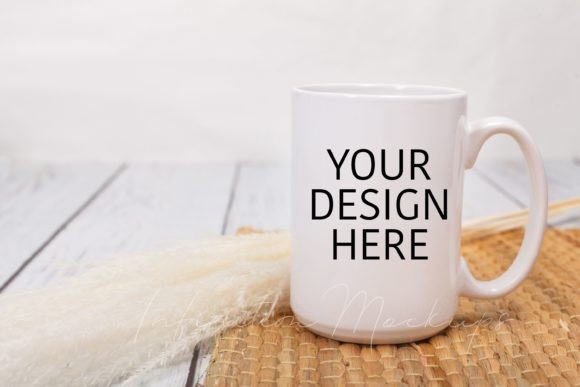 Boho Mug Mockup: Graphics for Mugs Amp