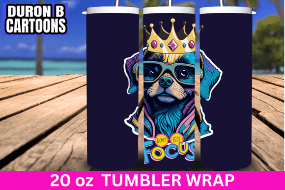 Dog Sublimation Tumbler Graphics & Print Templates