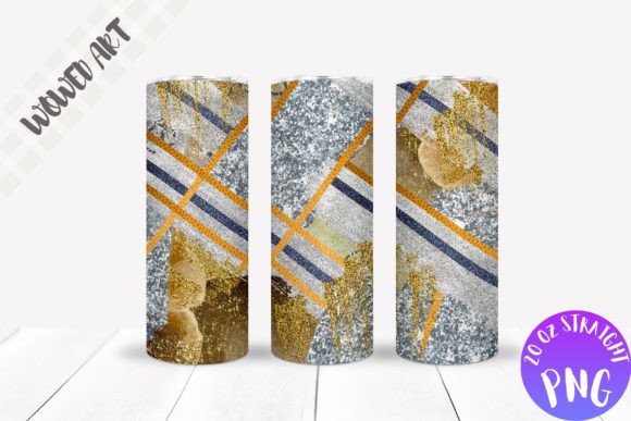 Glitter Stripes Tumbler Wrap: Graphics for Crafts & Branding