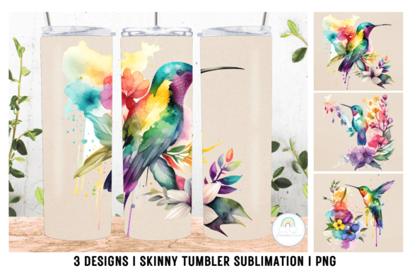 Hummingbird Tumbler Wrap Sublimation: Graphics for Crafts