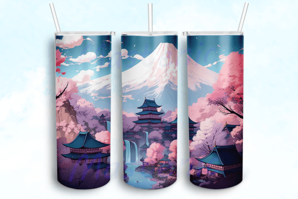 Japan 20oz Sublimation Tumbler Graphics for Crafts