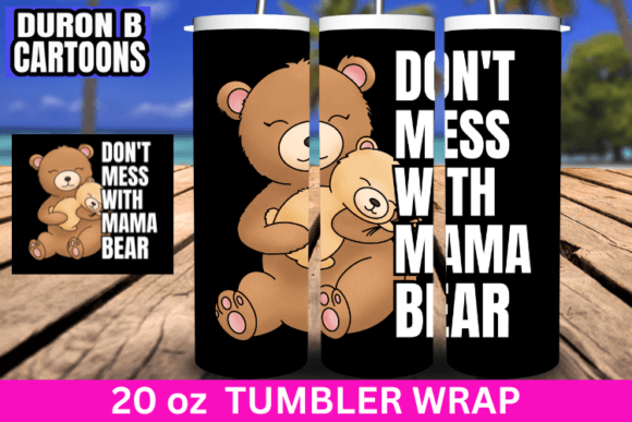 Mama Bear Mother’s Day Graphics & Print Templates