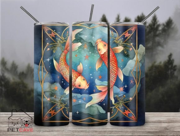 Pisces Zodiac Tumber 20 Oz Graphics for Crafts