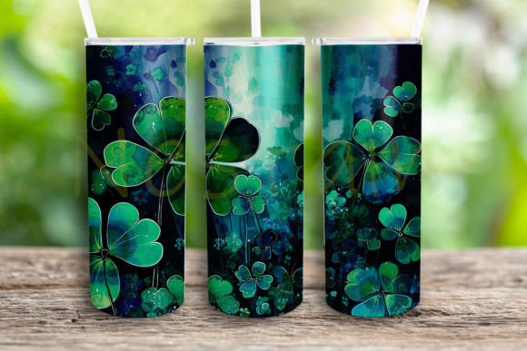 St Patricks Day Shamrocks 20oz Tumbler: Graphics for Crafts