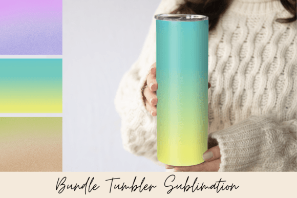 Sunset Ombre Tumbler Wrap: Graphics & Print Templates