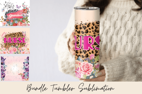 Watercolor Flowers Mother’s Day Tumbler Graphics